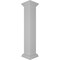 Ekena Millwork 8"W x 48"H Plain Newel Post with Flat Capital & Base Trim (Installation kit included) NWL08X48PLF0B0 - alternate 5